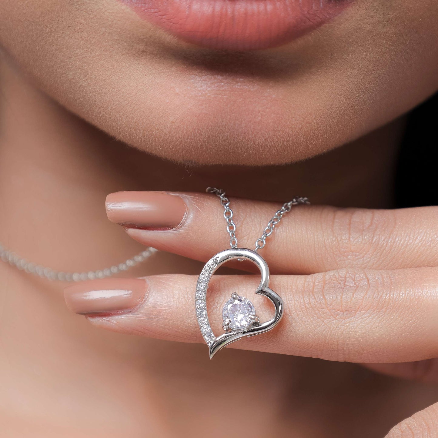 To My Wife - I Can’t Live Without You - Forever Love Necklace