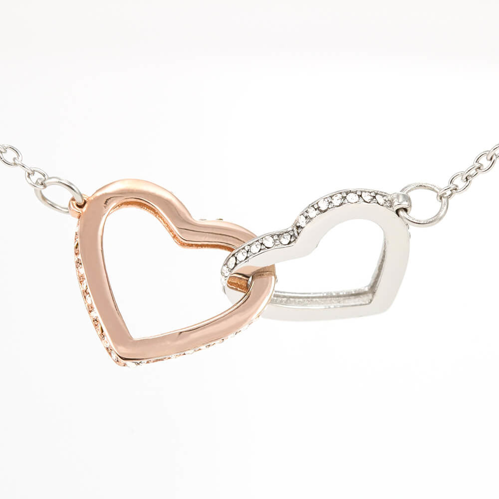 I'm Sorry Gift For Her - Life is Not Perfect,Interlocking Heart Pendant