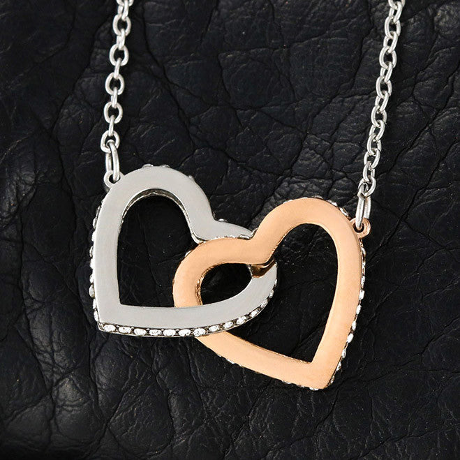 I'm Sorry Gift For Her - Life is Not Perfect,Interlocking Heart Pendant