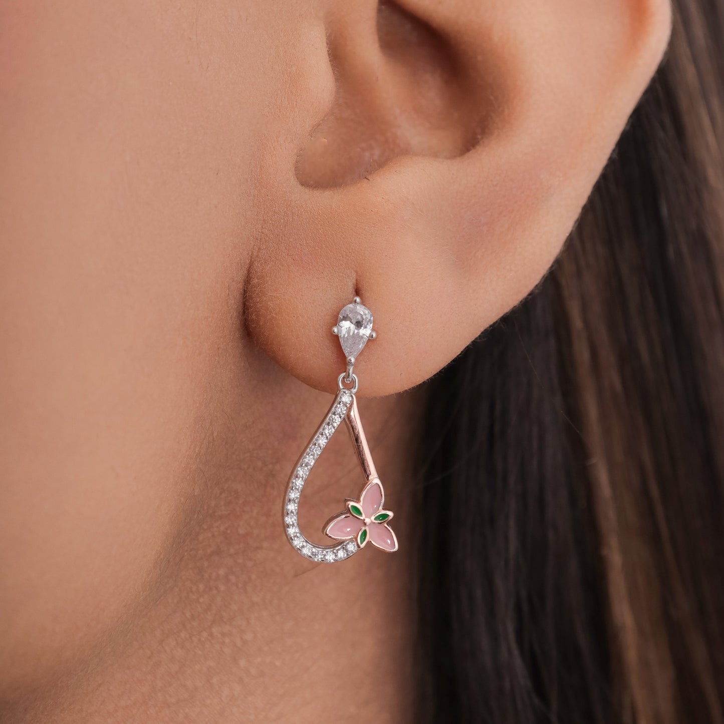 Dangling multi Petals jewellery set