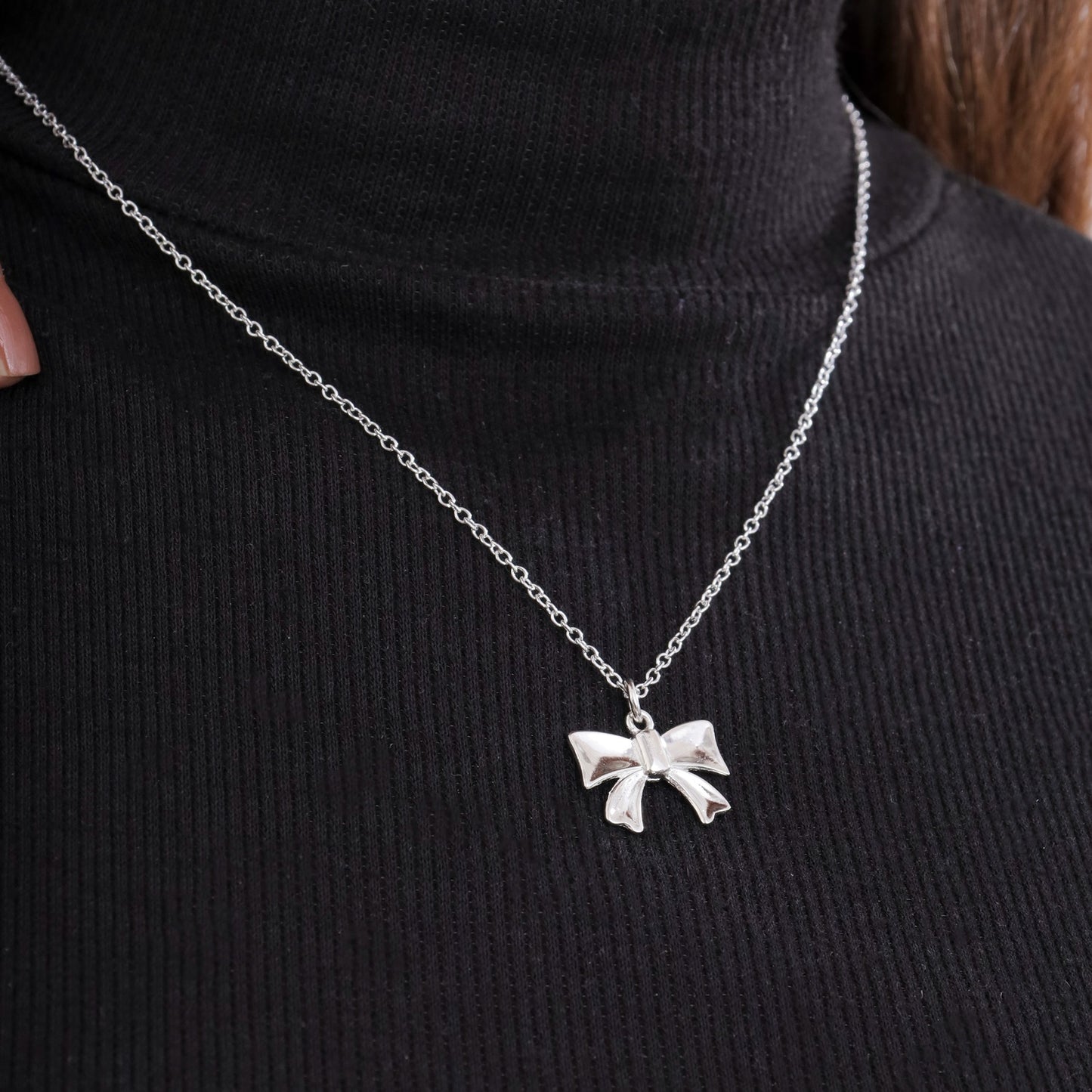 Bow Bliss Silver jewellery Set