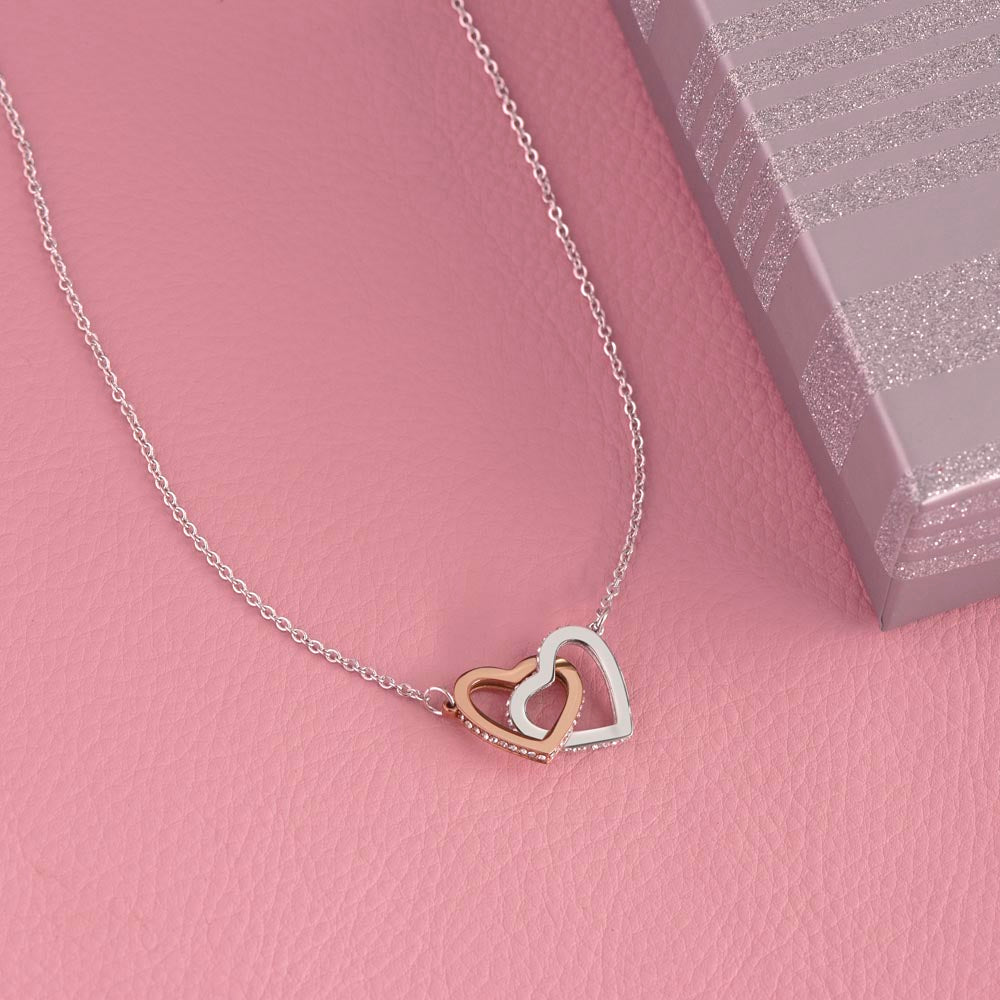 Love & Apology Gift Gift For Her - I've Reflected On My Action,Interlocking Heart Pendant