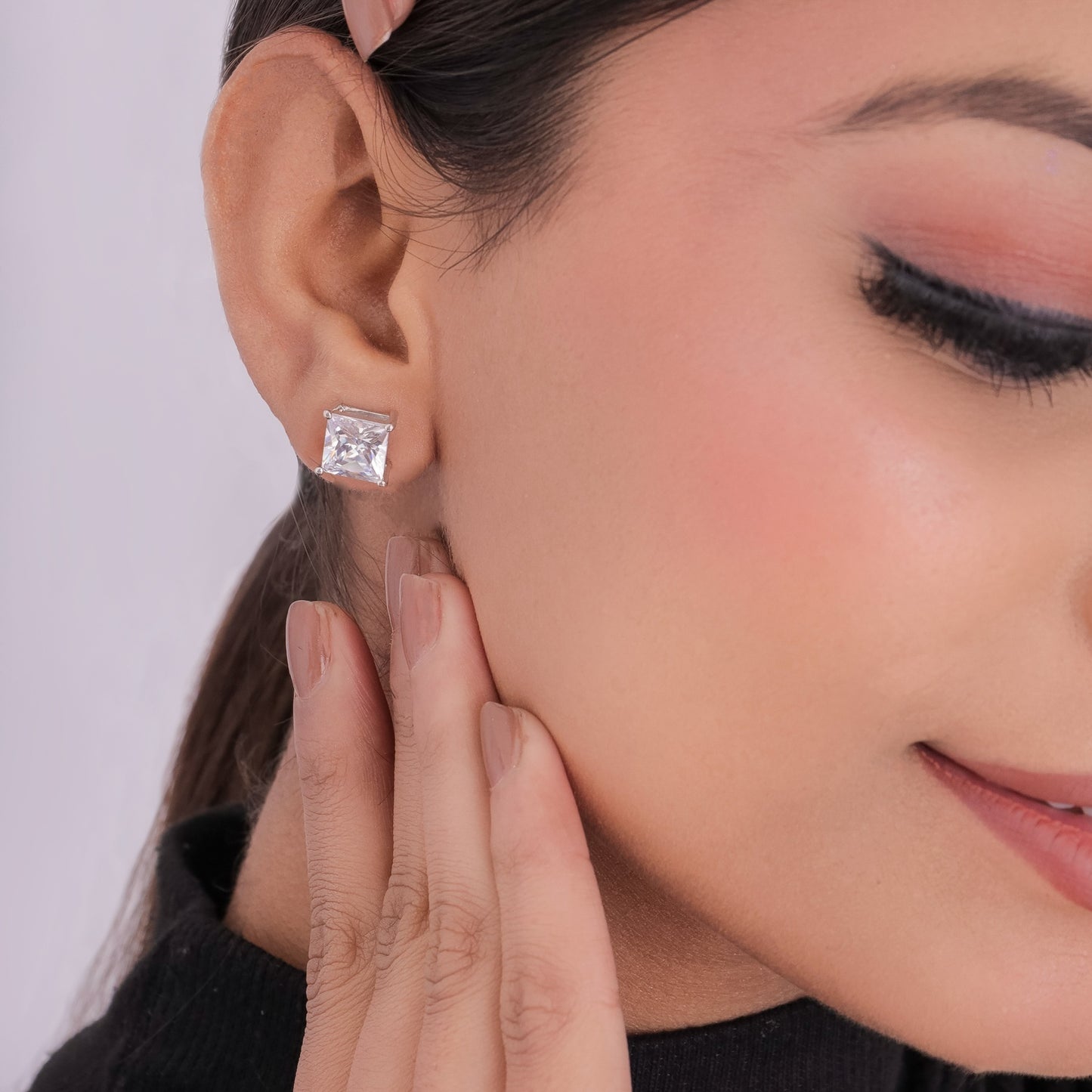 Solitaire Square Stud