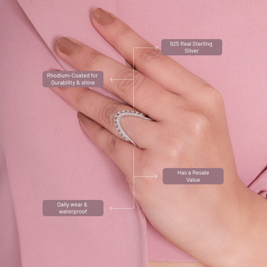 Vanki Silver Show Stopper Ring
