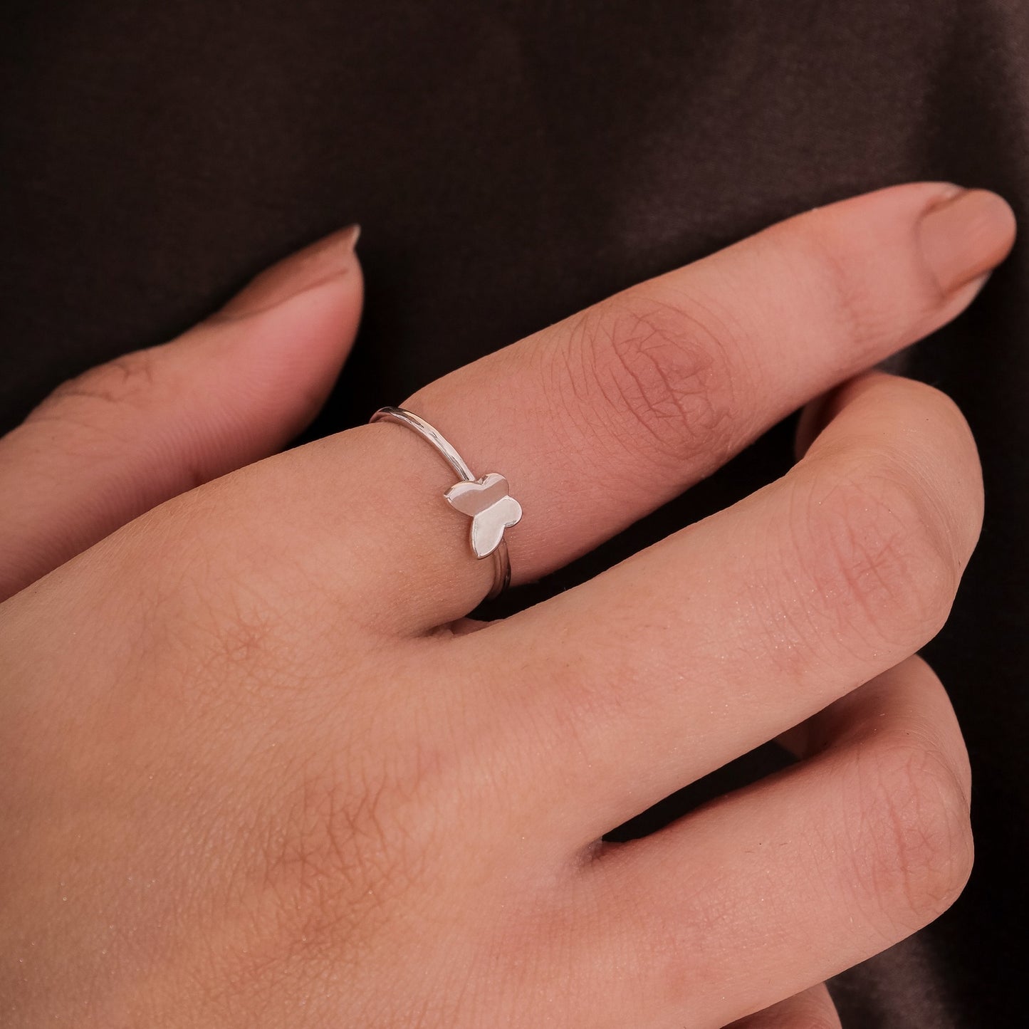 Butterfly Whispers Ring In Sterling Silver
