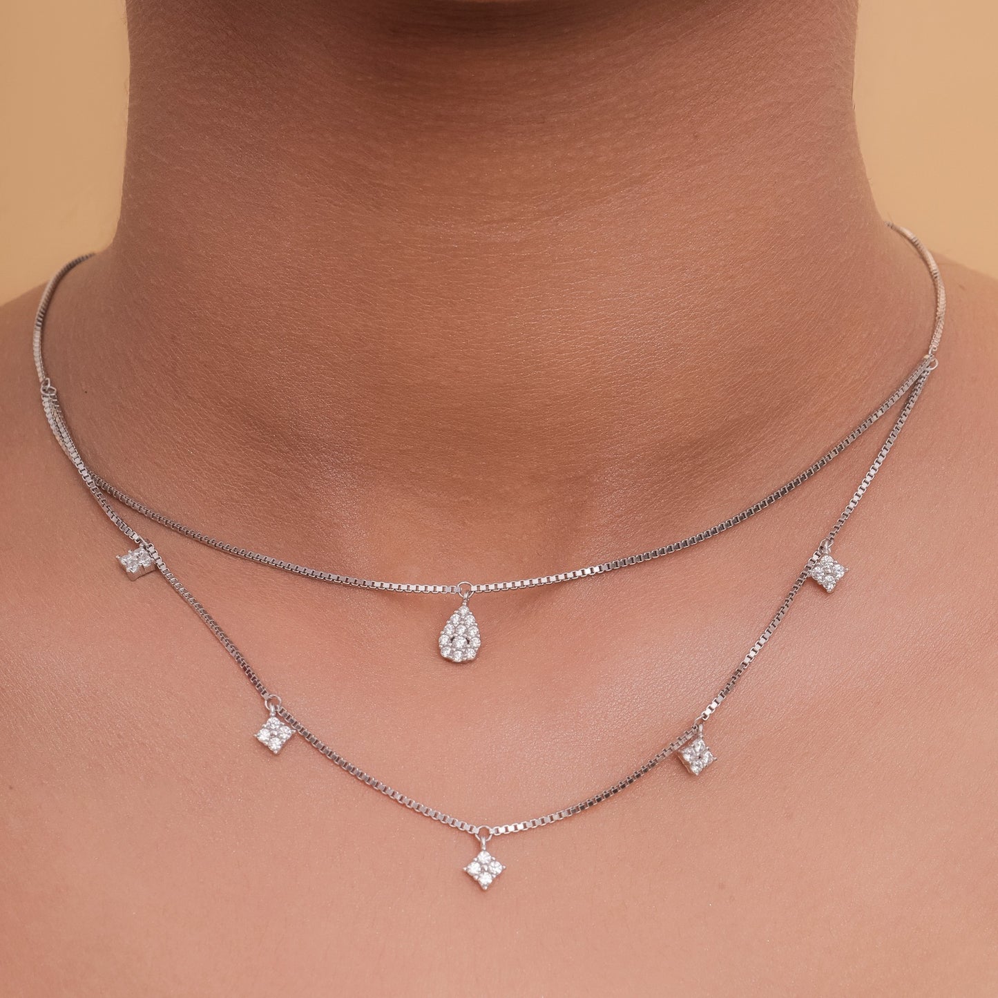Glamour Draped Chain Necklace