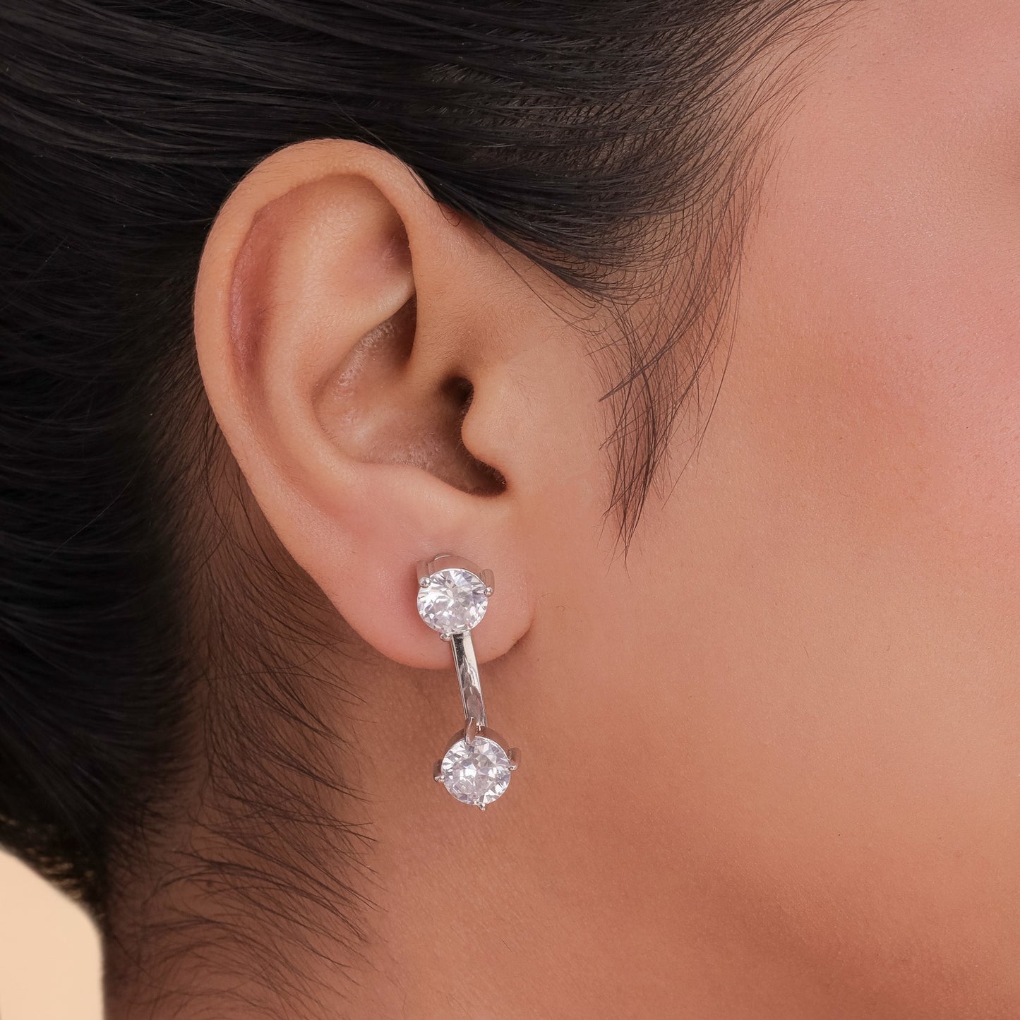 SOLITAIRE STATEMENT EAR JACKETS