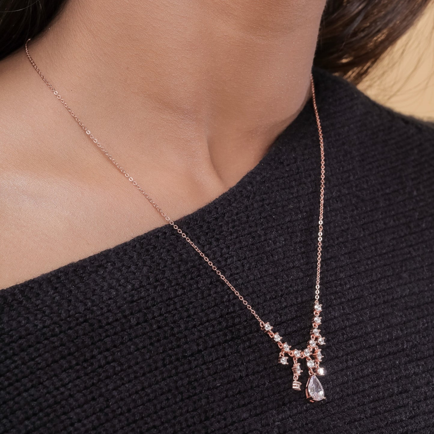 Dazzling Brilliance Solitaire Necklace