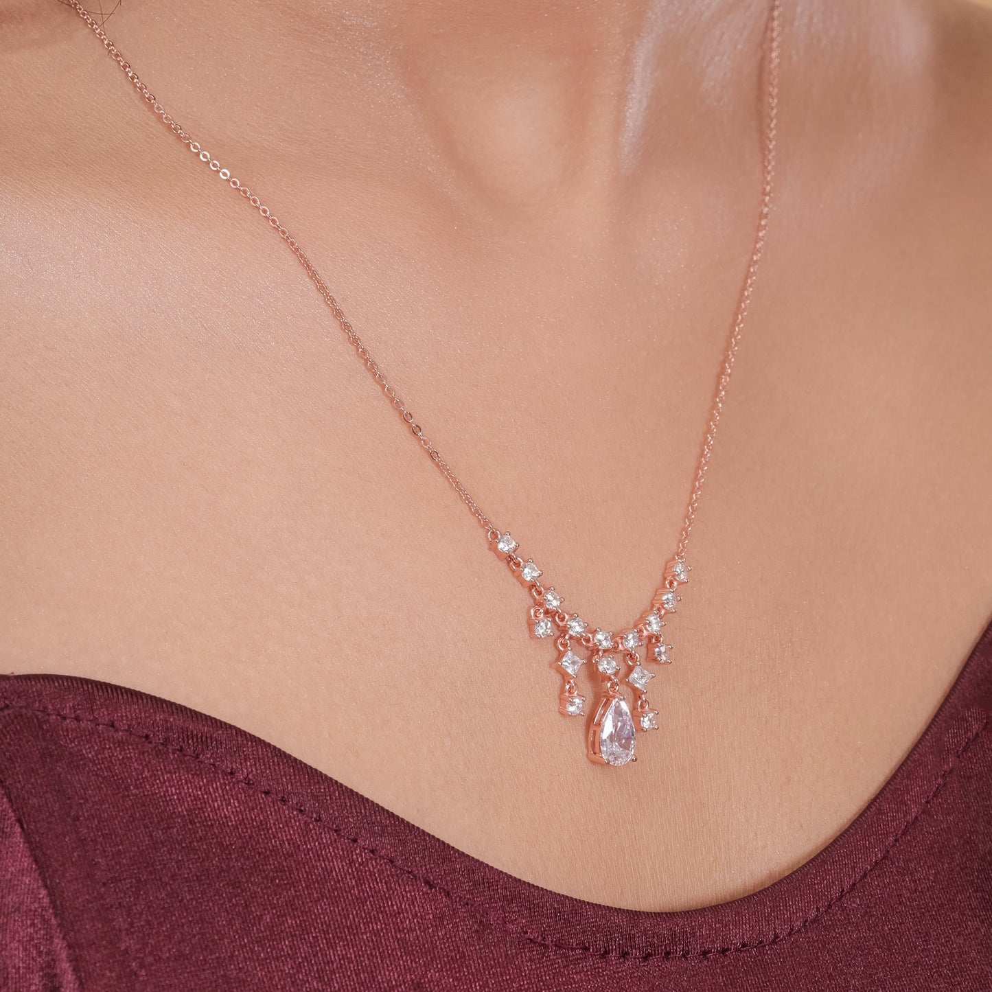 Dazzling Brilliance Solitaire Necklace