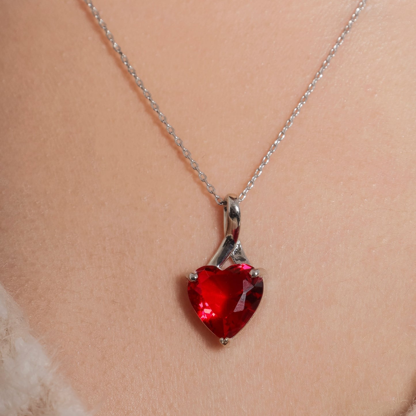 Cherry Charm Heart Pendant