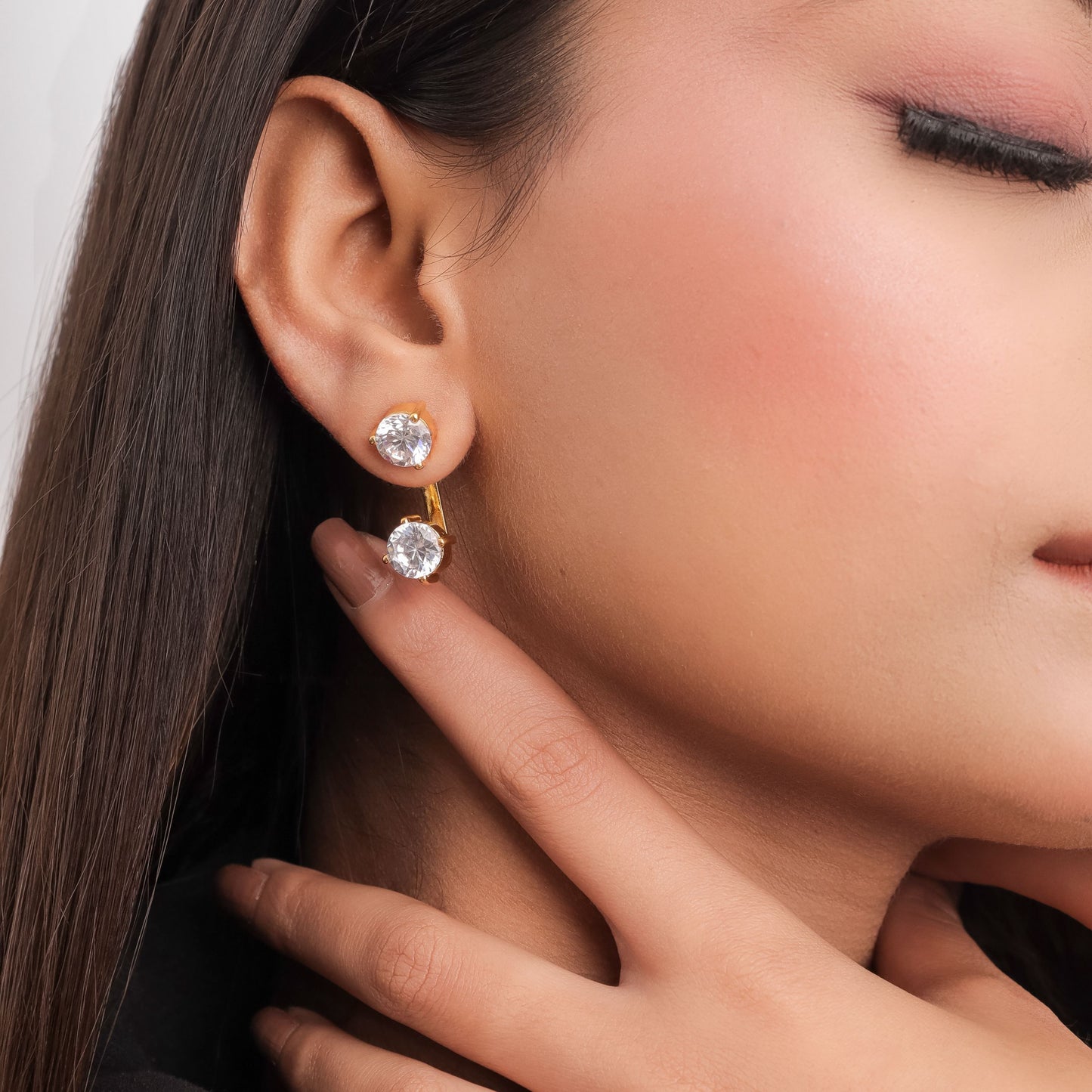 SOLITAIRE STATEMENT EAR JACKETS