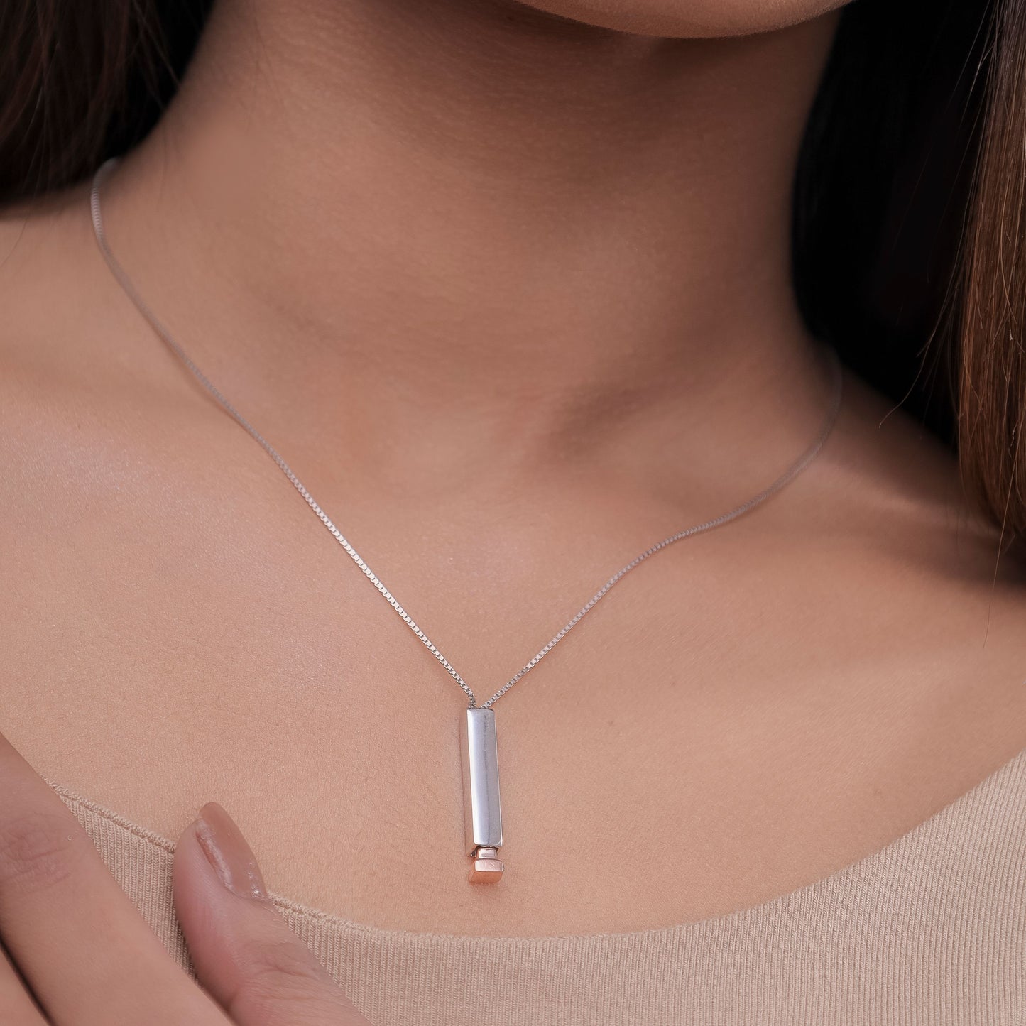 Gleaming Baroque Silver Pendant
