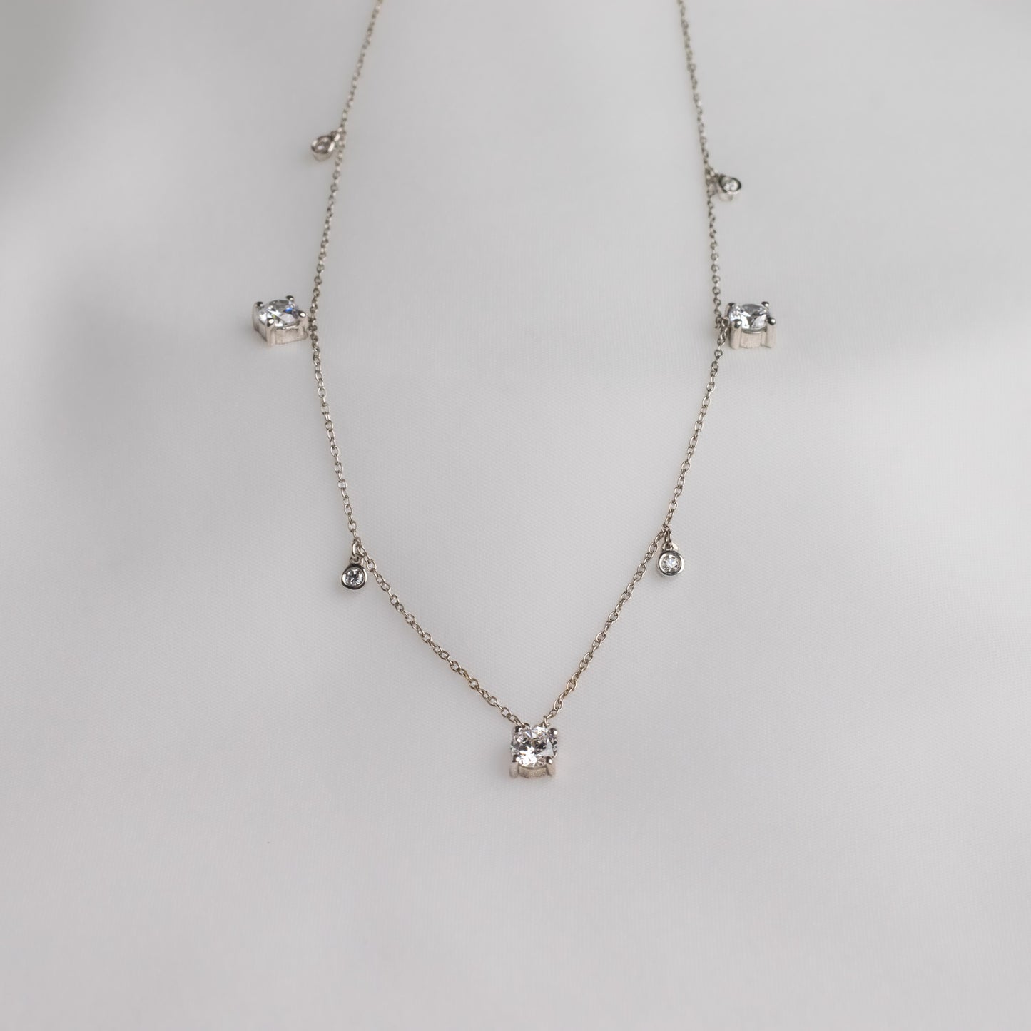 Chunky Solitaire Necklace