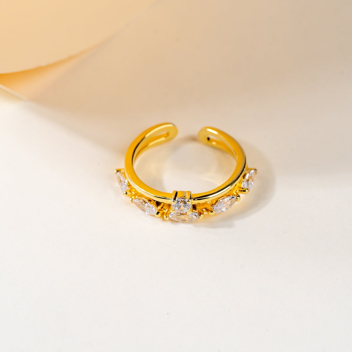 CZ Almond Nova Ring