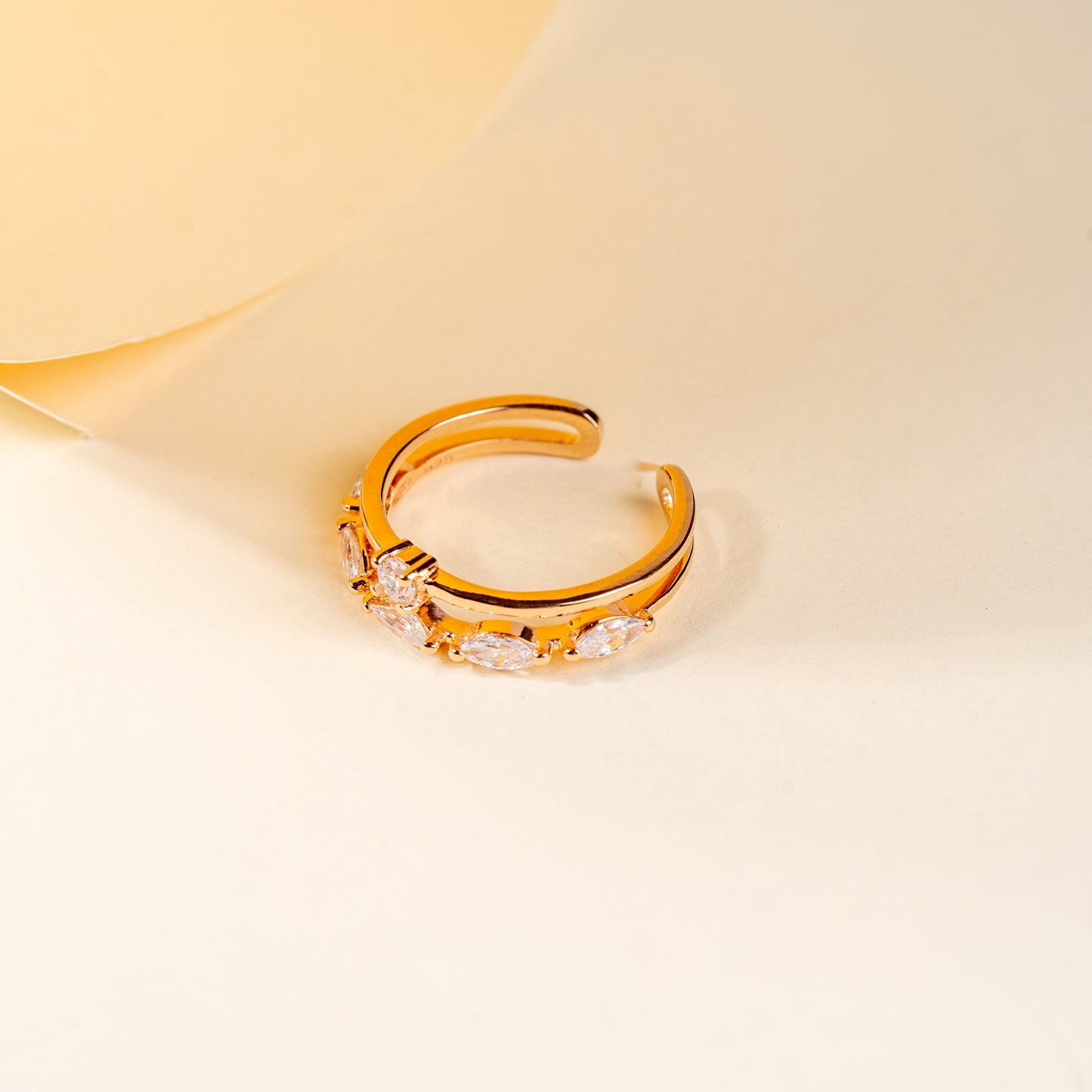 CZ Almond Nova Ring