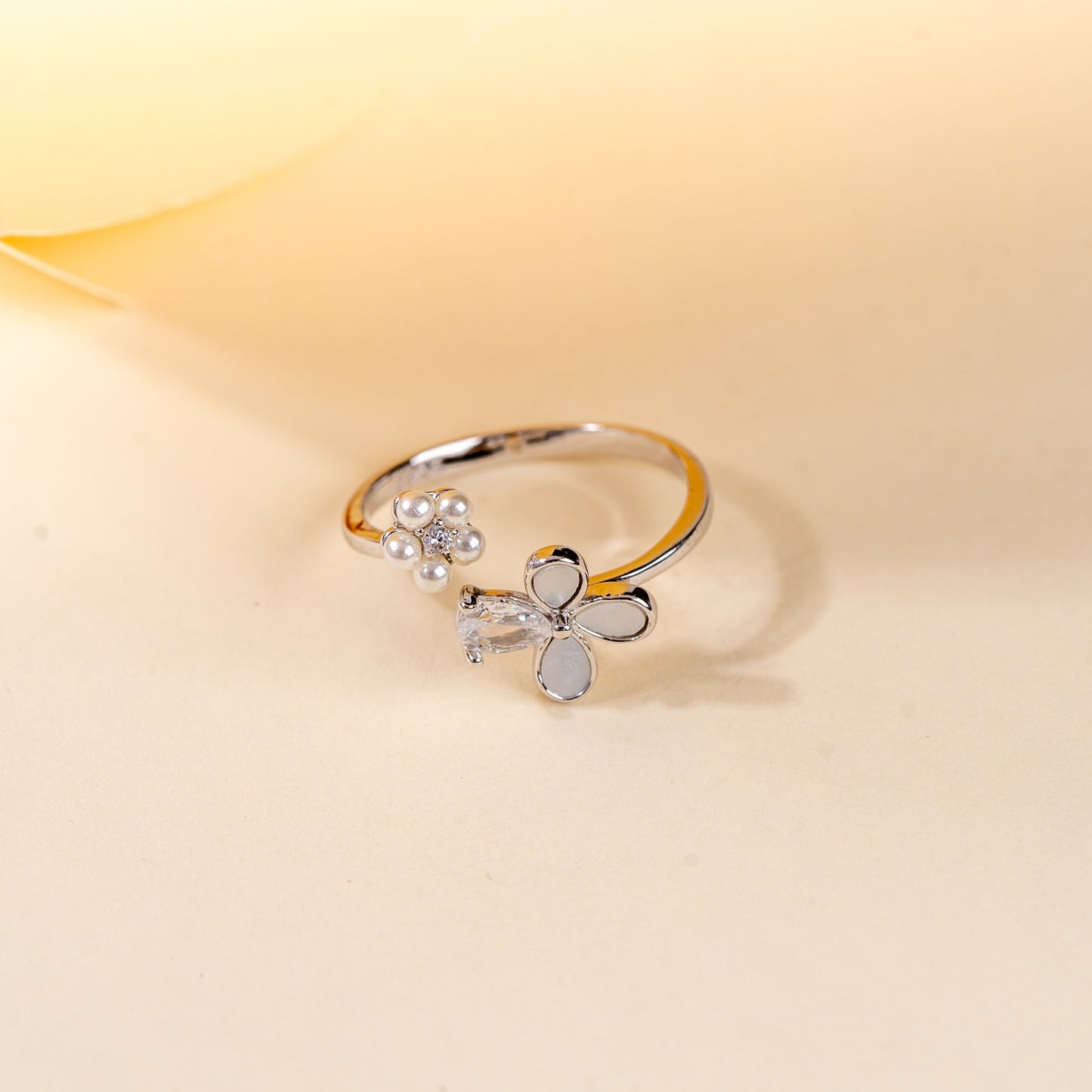 Butterfly Kisses Pearl Ring