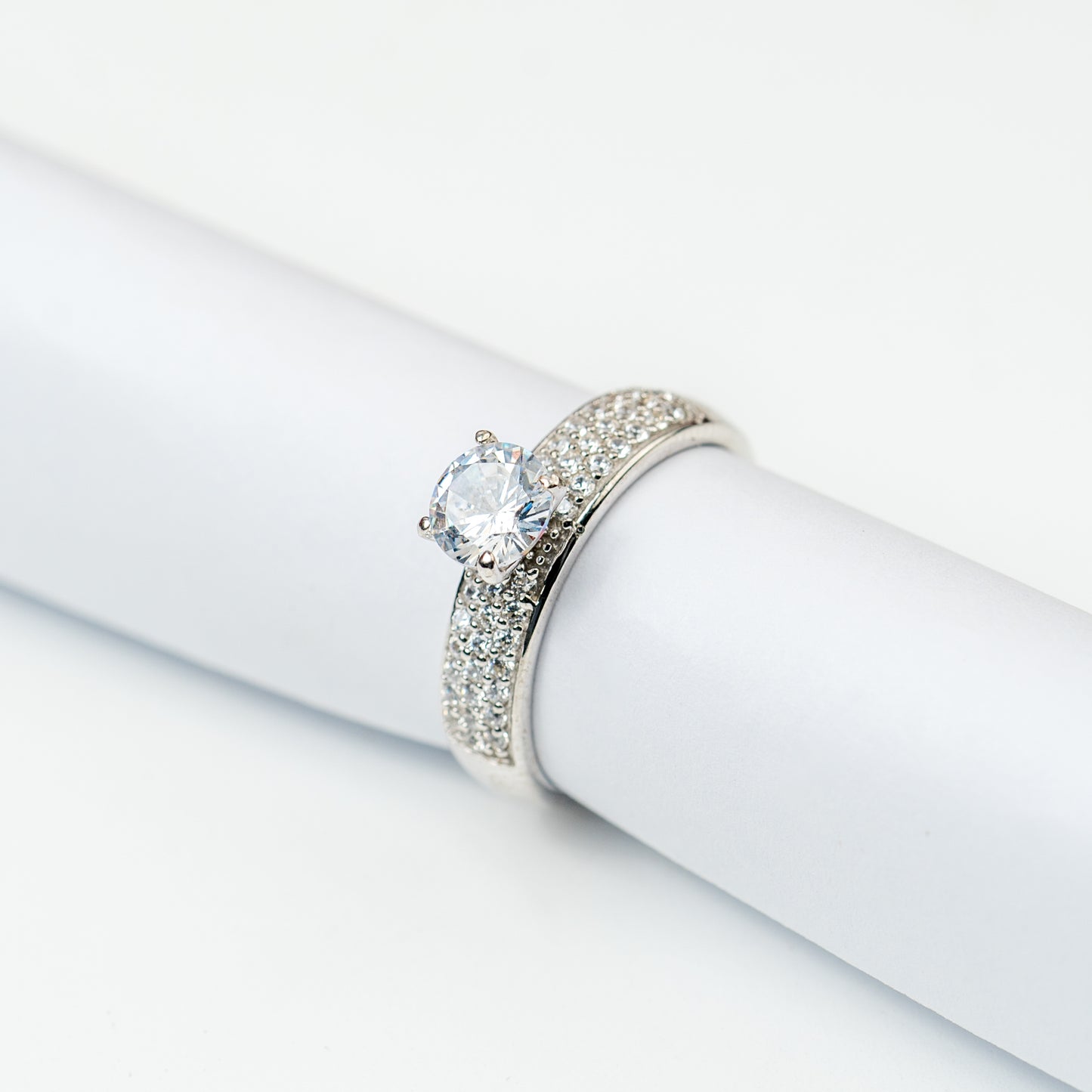 Solitary Sparkle Ring