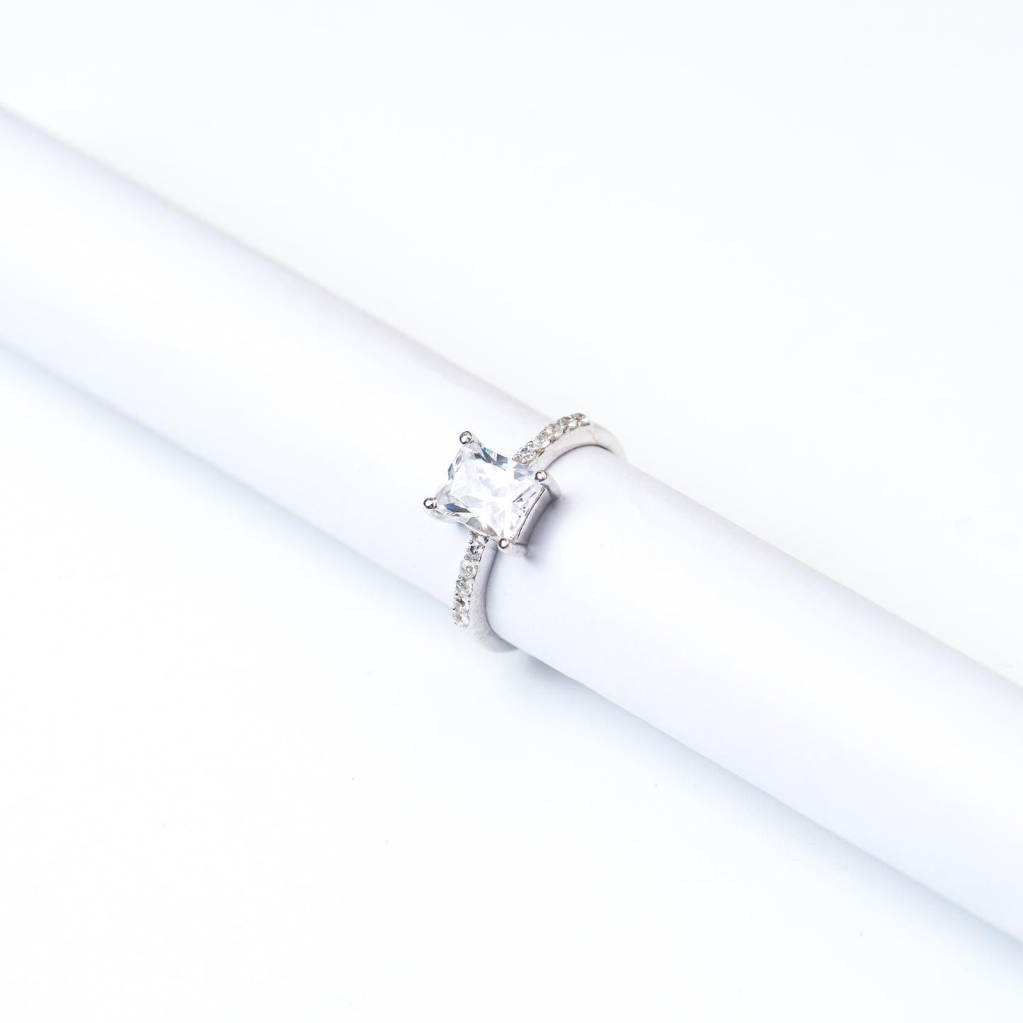 Faceted Crystal Ring