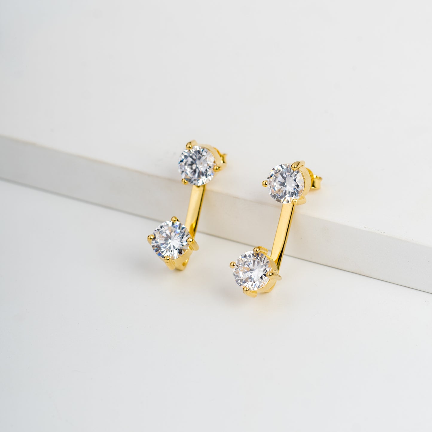 SOLITAIRE STATEMENT EAR JACKETS
