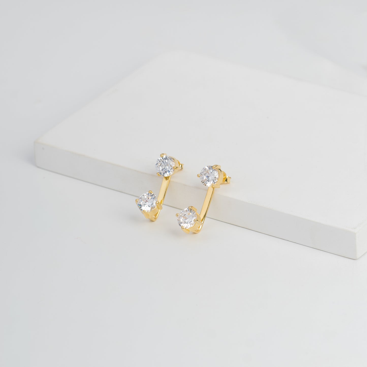 SOLITAIRE STATEMENT EAR JACKETS