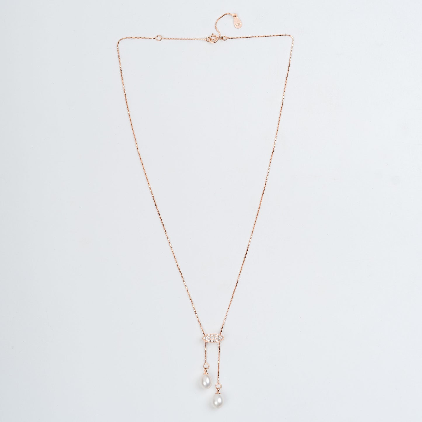 Adjustable Pearl Serenity Oval Pendant