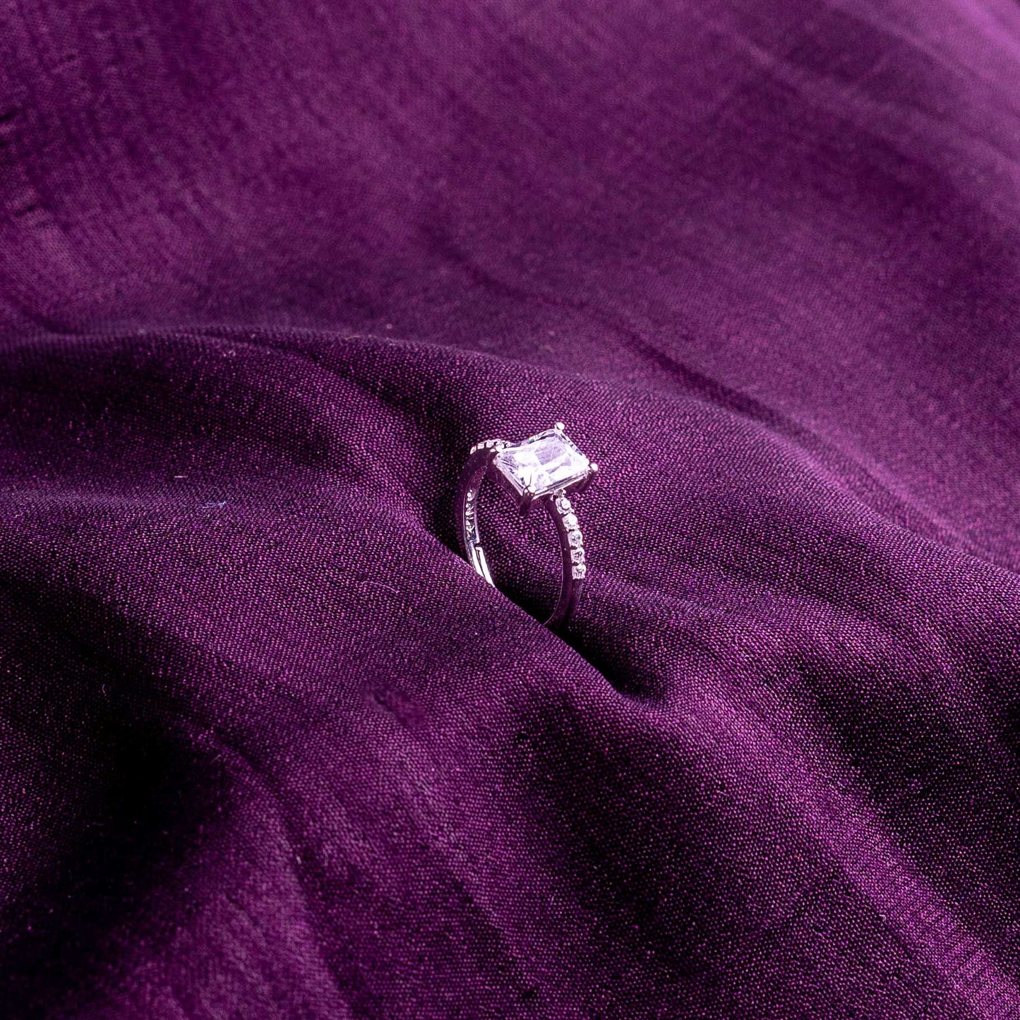 Faceted Crystal Ring
