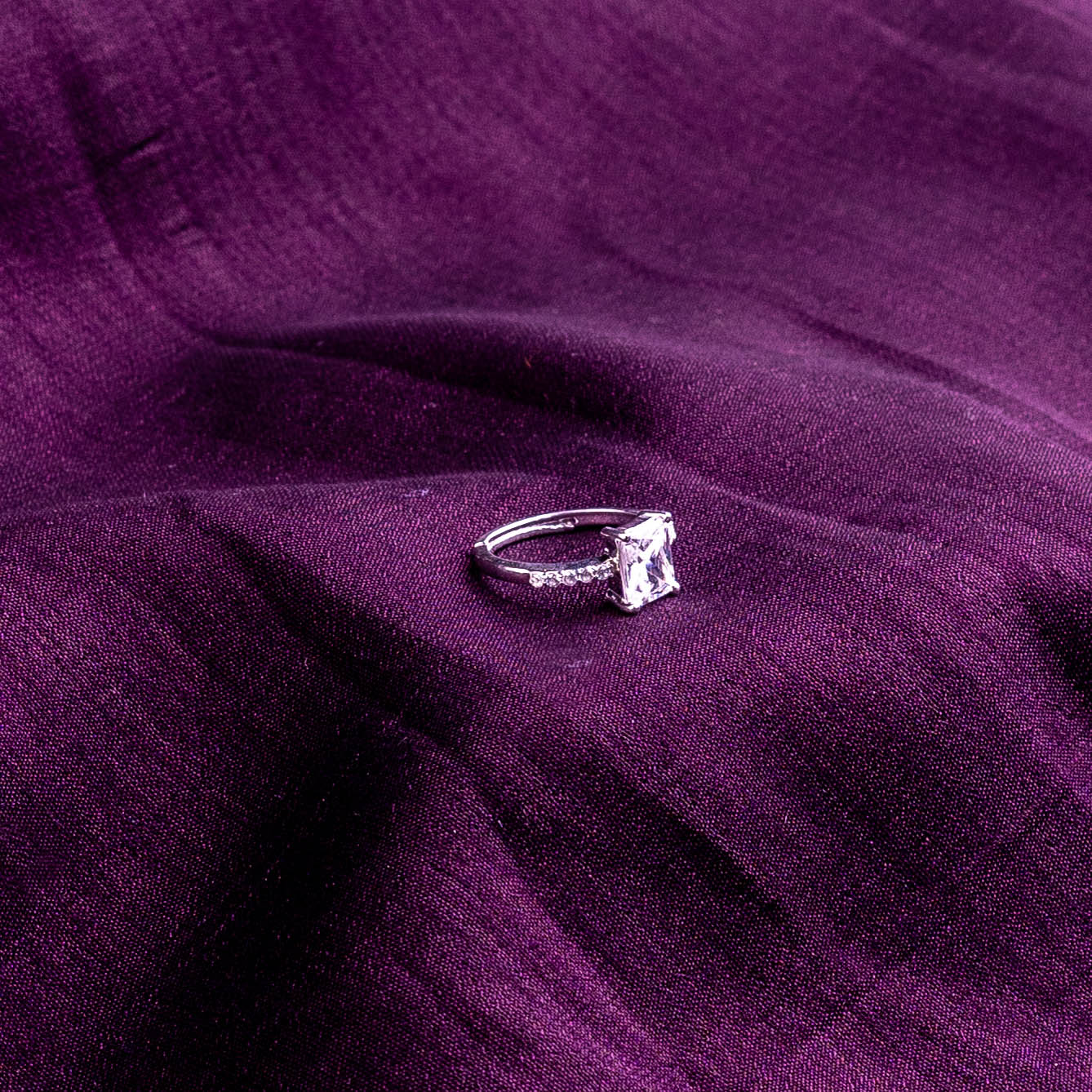 Faceted Crystal Ring