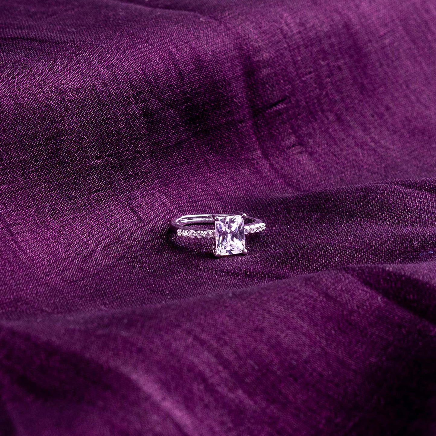 Faceted Crystal Ring