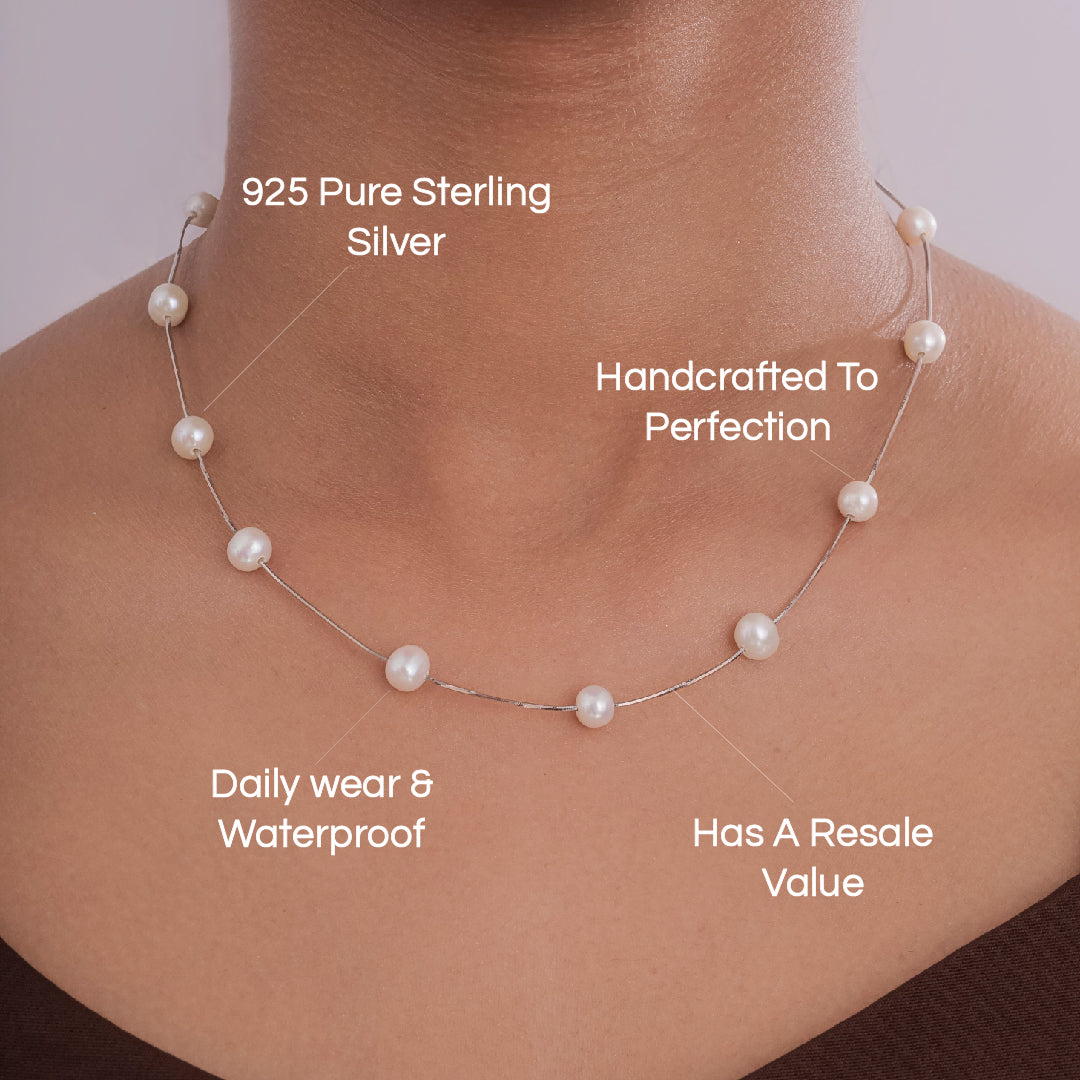 Classic White Pearl Necklace