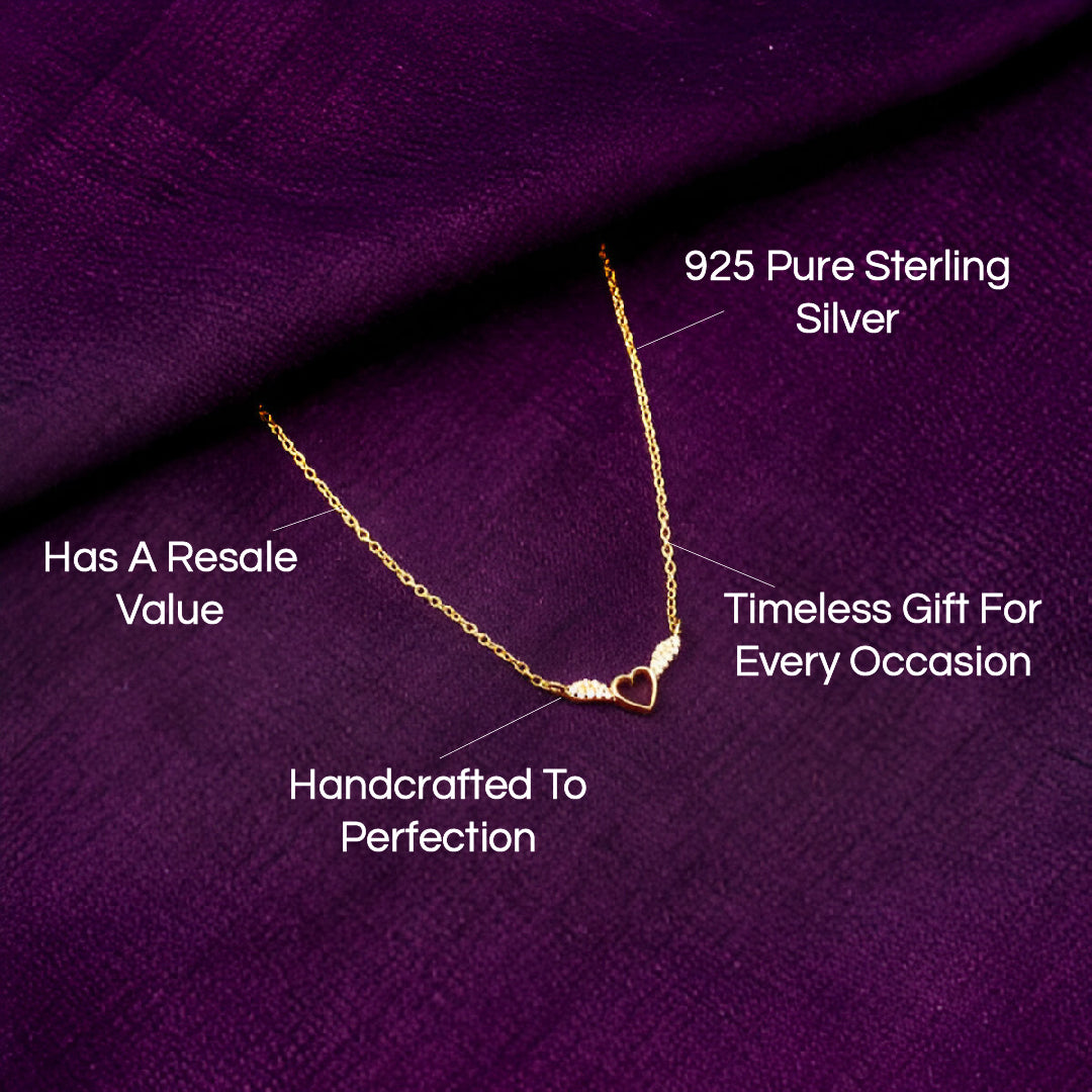 GUIDING ANGEL GOLDEN SILVER PENDANT