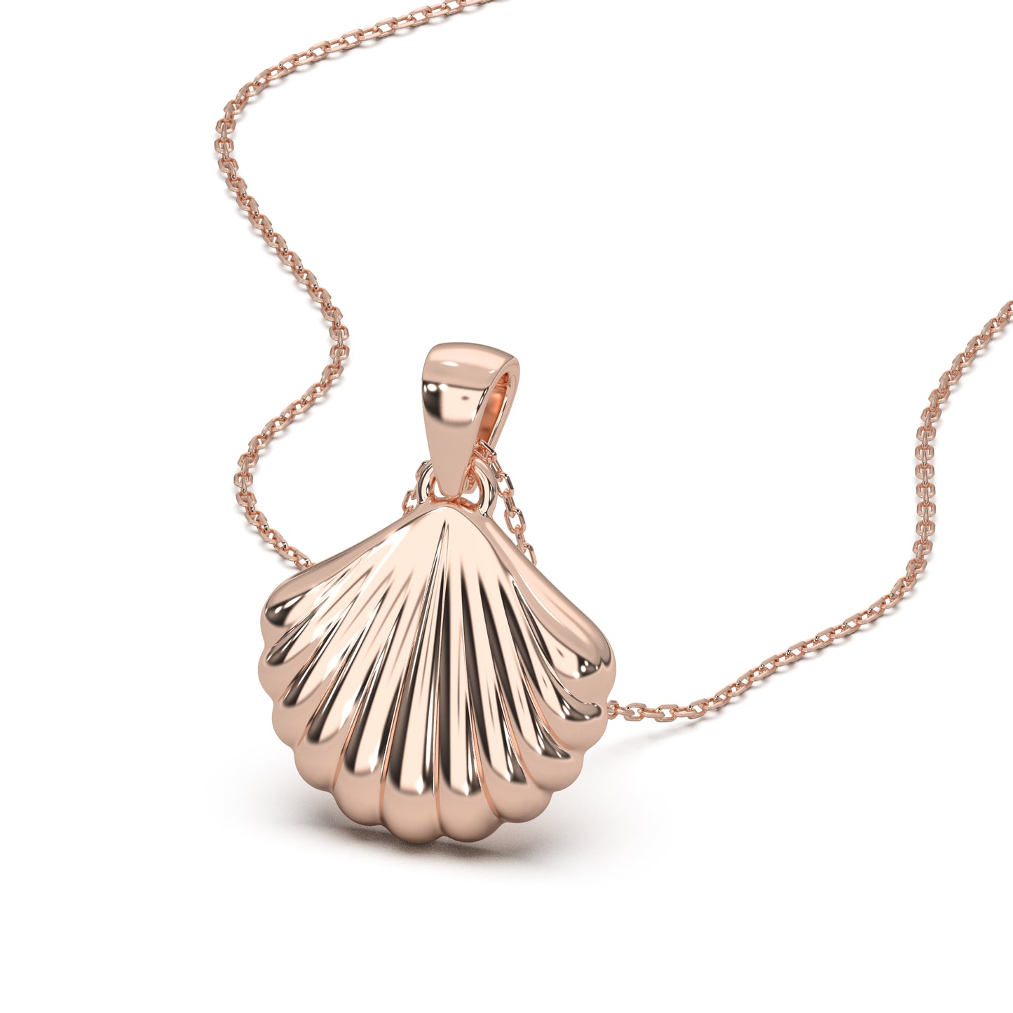 Rose Gold Sea Shell Pendant