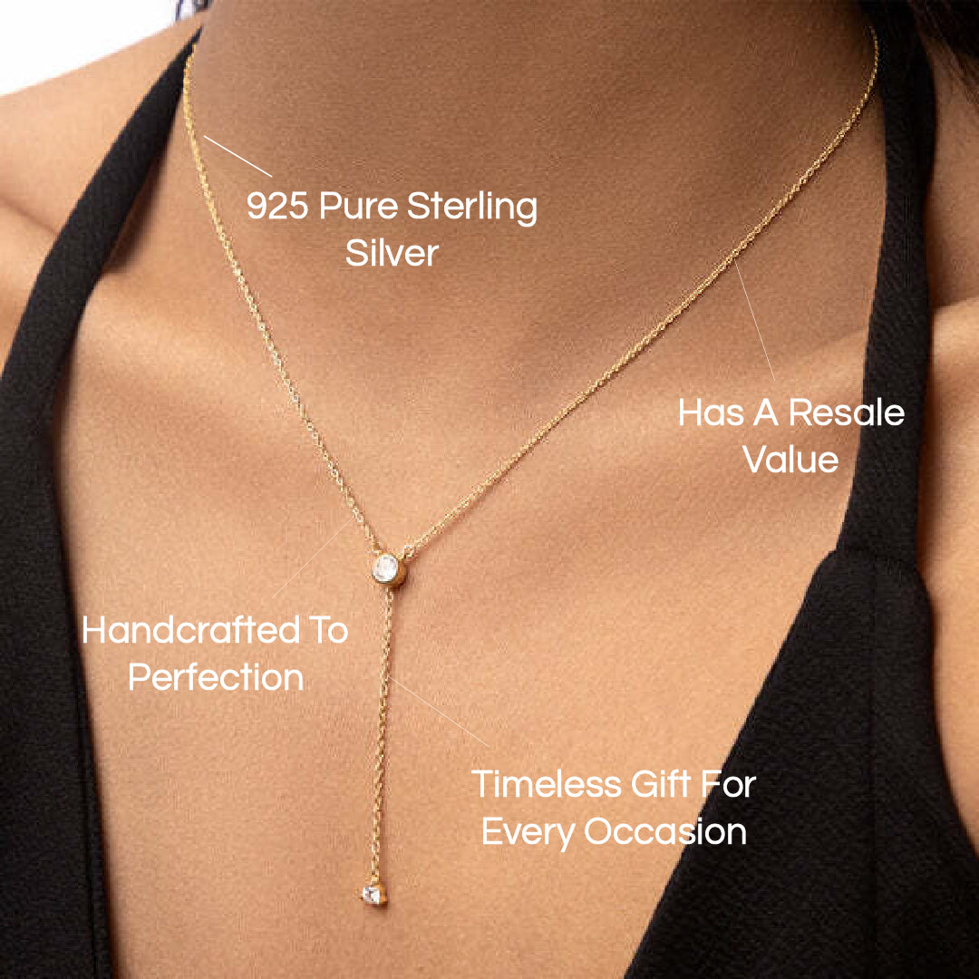 SOLITAIRE DROP NECKLACE