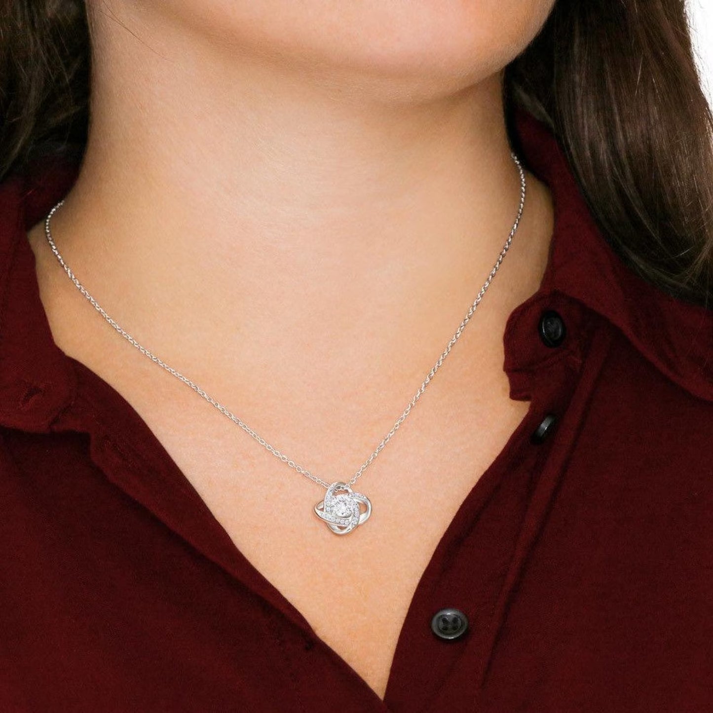 My Queen Love Knot Necklace(B)