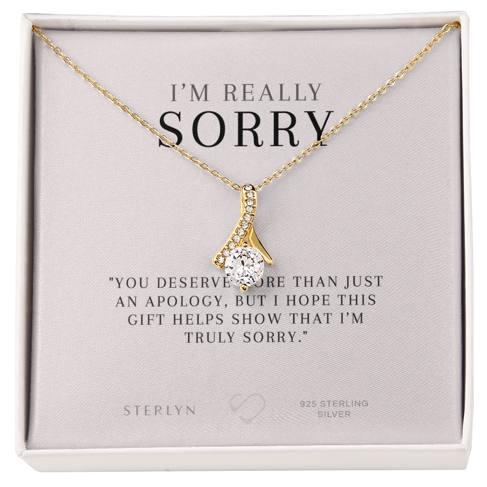 I’m Really Sorry Gift Card , You Deserve More Than Just An Apology,Alluring Beauty Pendant