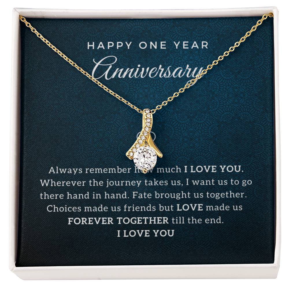 Happy Anniversary Gift - First Anniversary Gift for Wife (B)- Luxury Message Card