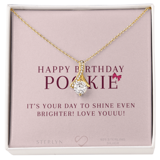 Comes In A Heartfelt Gift Box That Says, "Happy Birthday Pookie – It’s your day to shine even brighter!"