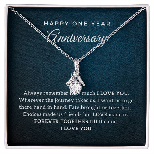 Happy Anniversary Gift - First Anniversary Gift for Wife (B)- Luxury Message Card