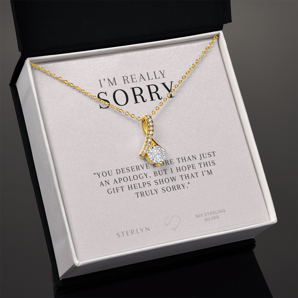 I’m Really Sorry Gift Card , You Deserve More Than Just An Apology,Alluring Beauty Pendant