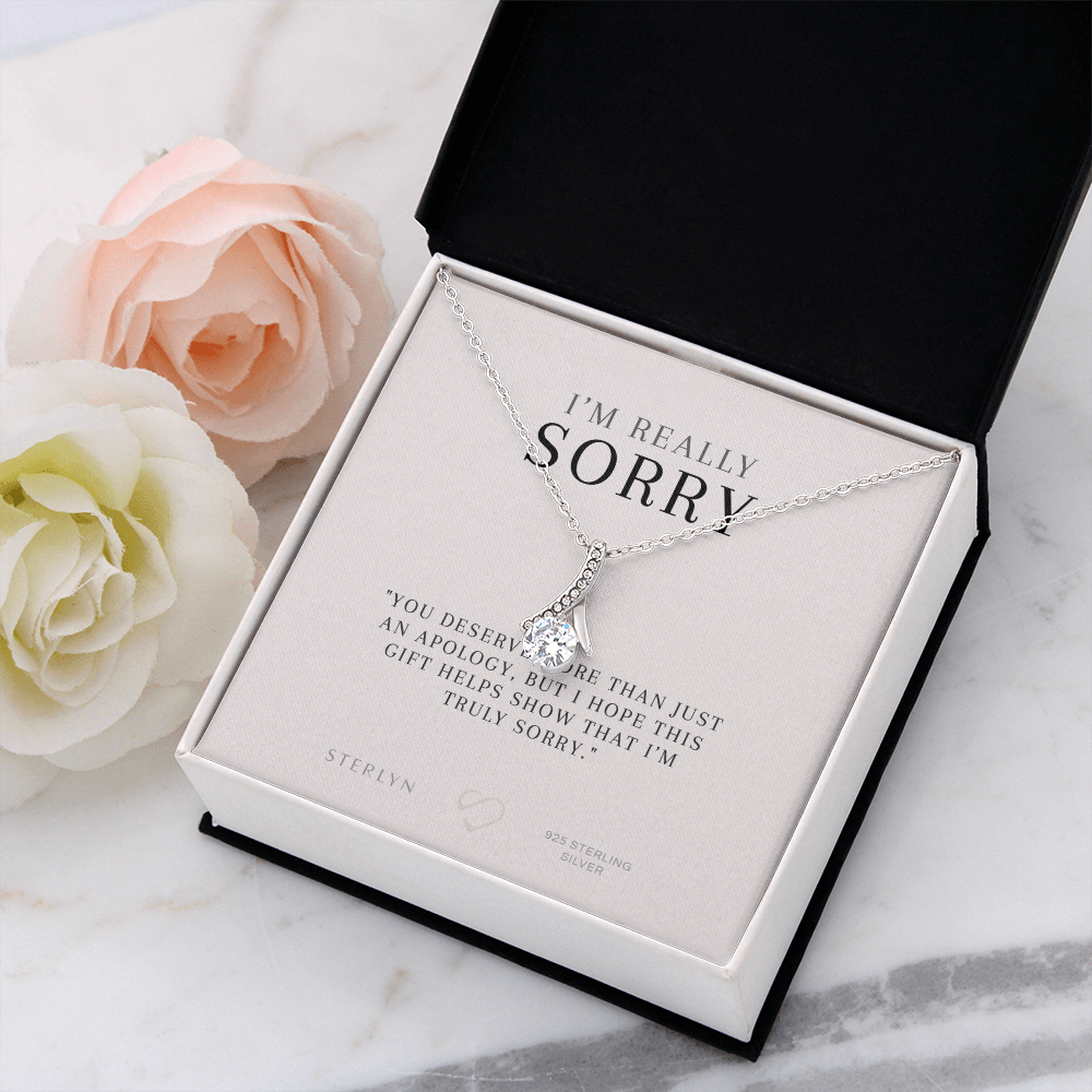 I’m Really Sorry Gift Card , You Deserve More Than Just An Apology,Alluring Beauty Pendant