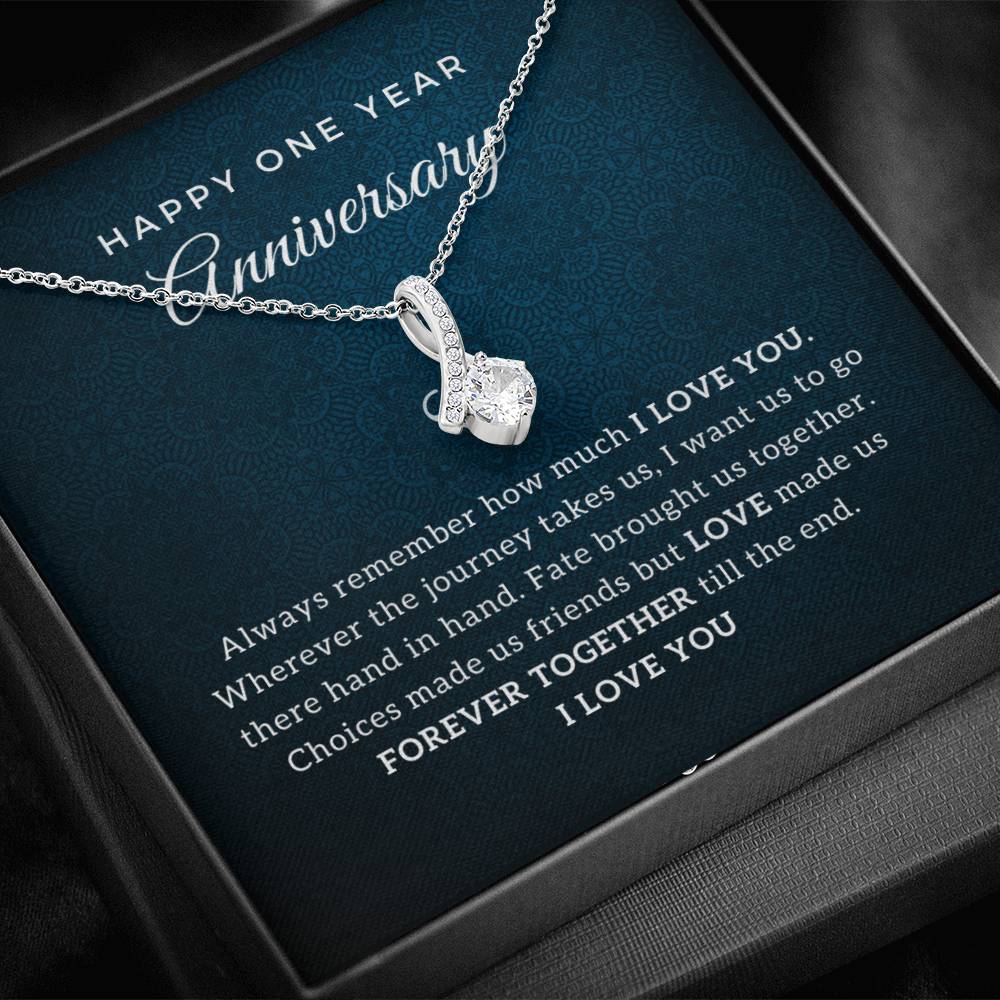 Happy Anniversary Gift - First Anniversary Gift for Wife (B)- Luxury Message Card