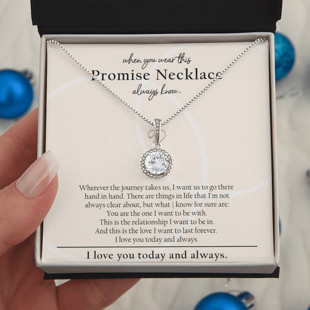 I Promise To Be With You Sterling Silver Necklace