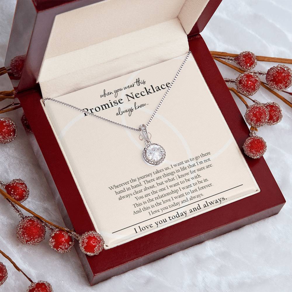 I Promise To Be With You Sterling Silver Necklace
