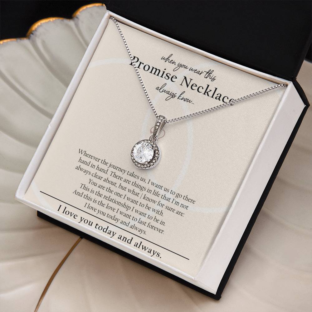 I Promise To Be With You Sterling Silver Necklace