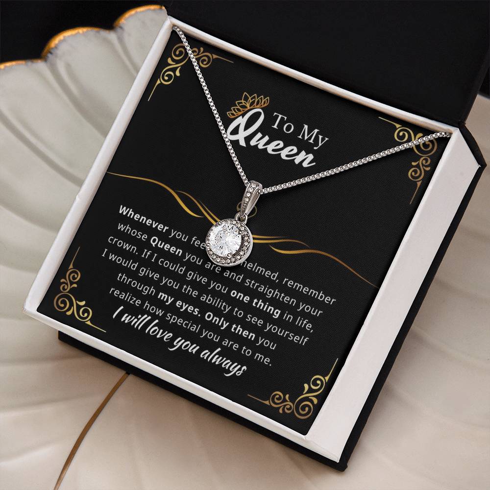 To My Queen - Eternal Love Stering Silver Pendant