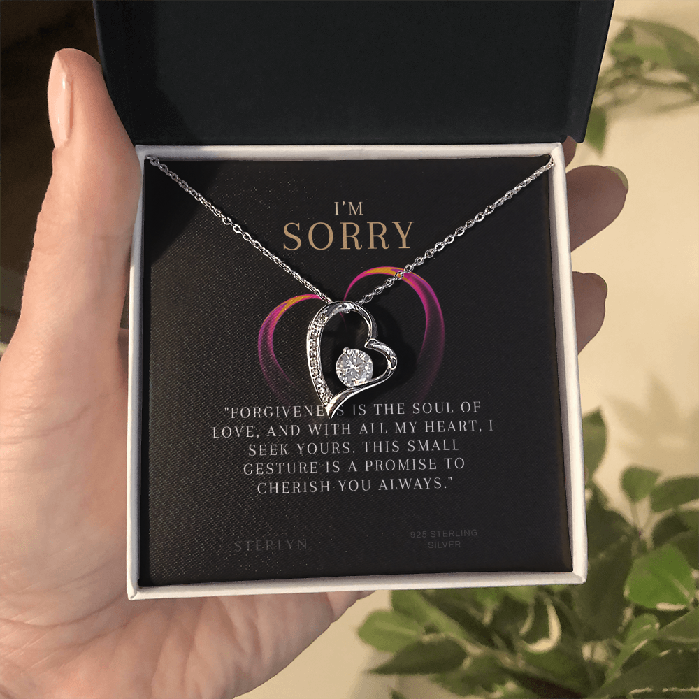 To Say Sorry - Forgiveness Is The Soul Of Love,Forever Love Pendant
