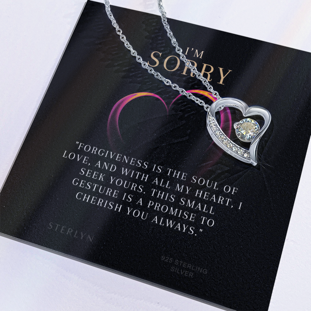 To Say Sorry - Forgiveness Is The Soul Of Love,Forever Love Pendant