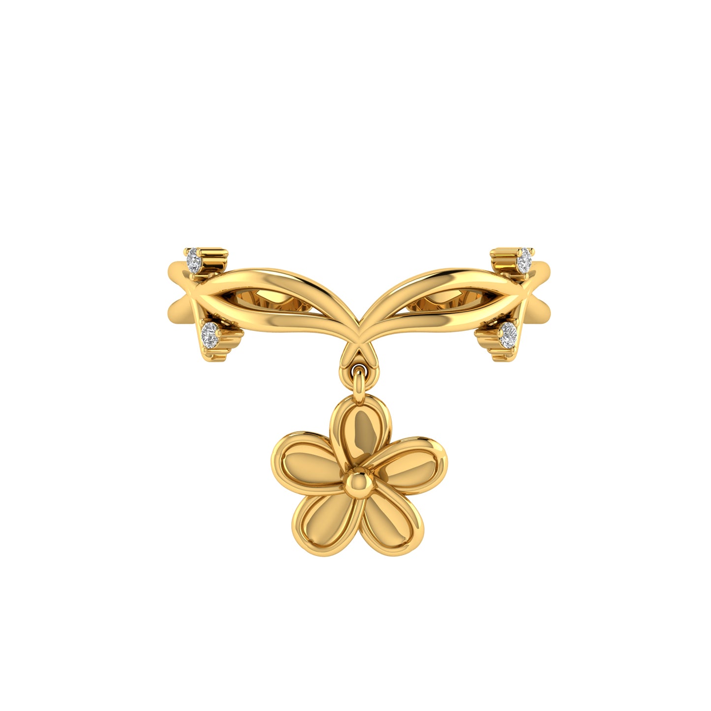 FLORAL CHARM RING