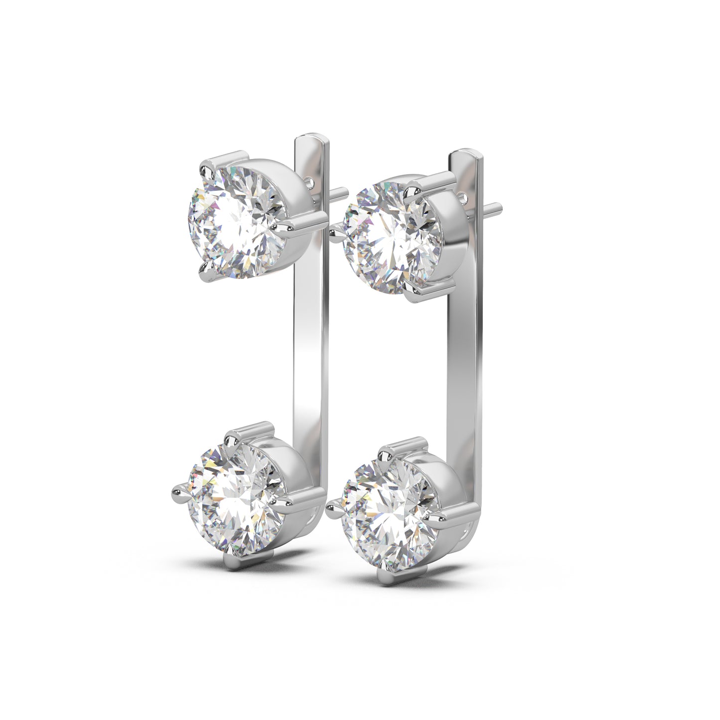 SOLITAIRE STATEMENT EAR JACKETS