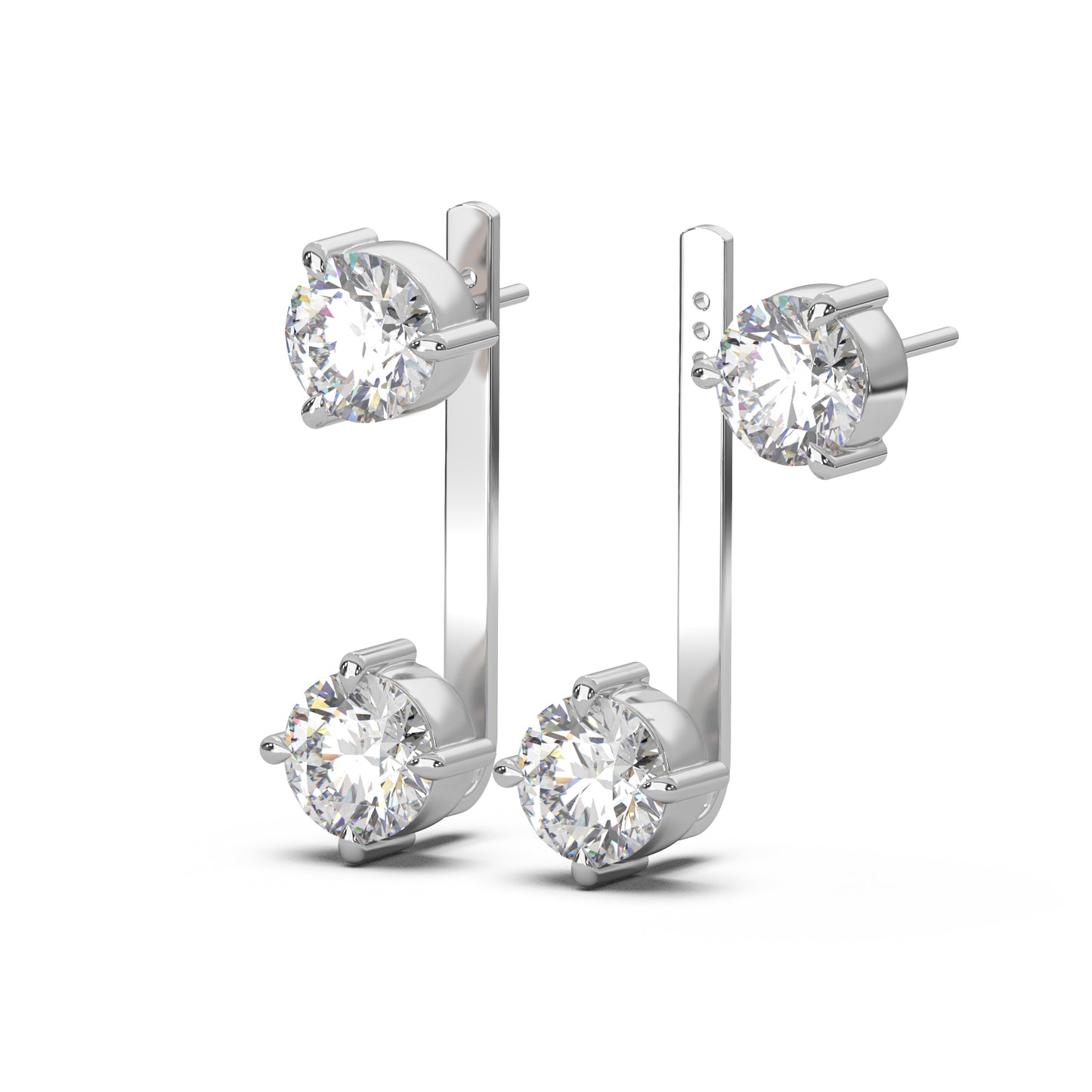 SOLITAIRE STATEMENT EAR JACKETS