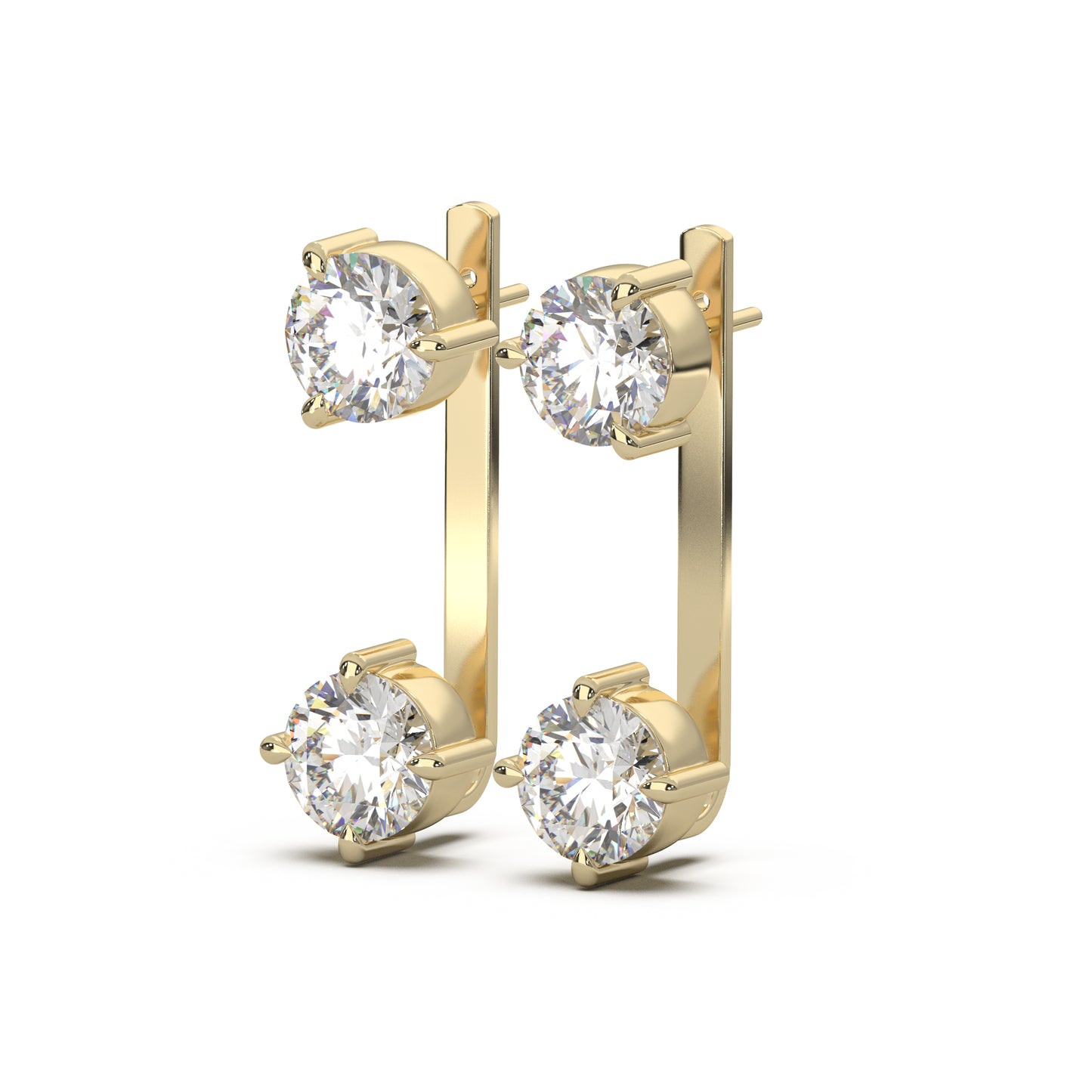 SOLITAIRE STATEMENT EAR JACKETS